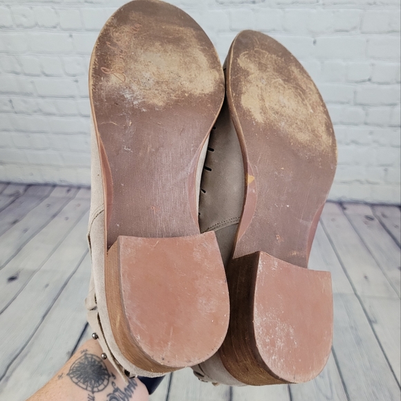 SAM EDELMAN | Pierson cutout suede leather ankle boots booties - Picture 8 of 10